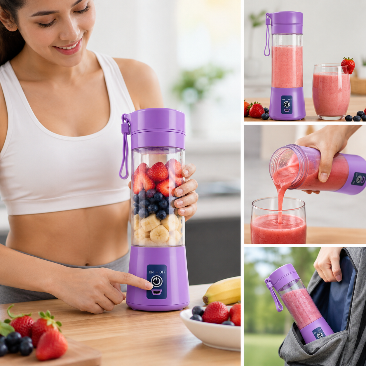 𝐏𝐨𝐫𝐭𝐚𝐛𝐥𝐞 𝐔𝐒𝐁 𝐑𝐞𝐜𝐡𝐚𝐫𝐠𝐞𝐚𝐛𝐥𝐞 𝐁𝐥𝐞𝐧𝐝𝐞𝐫 – 380𝐦𝐥, 6-𝐁𝐥𝐚𝐝𝐞, 𝐉𝐮𝐢𝐜𝐞𝐫 & 𝐒𝐦𝐨𝐨𝐭𝐡𝐢𝐞 𝐌𝐚𝐤𝐞𝐫