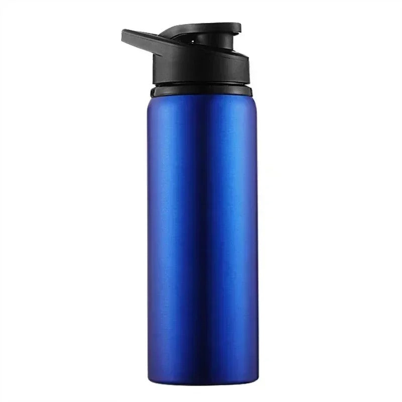 Stainless Steel Sports Water Bottle with Flip Cap – Leak-Proof | Black, Blue & Red