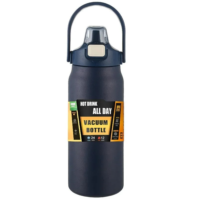 Classic Series Vacuum Bottle – 24H Cold & 12H Hot | BPA-Free Stainless Steel | White, Teal, Navy, Black, Olive