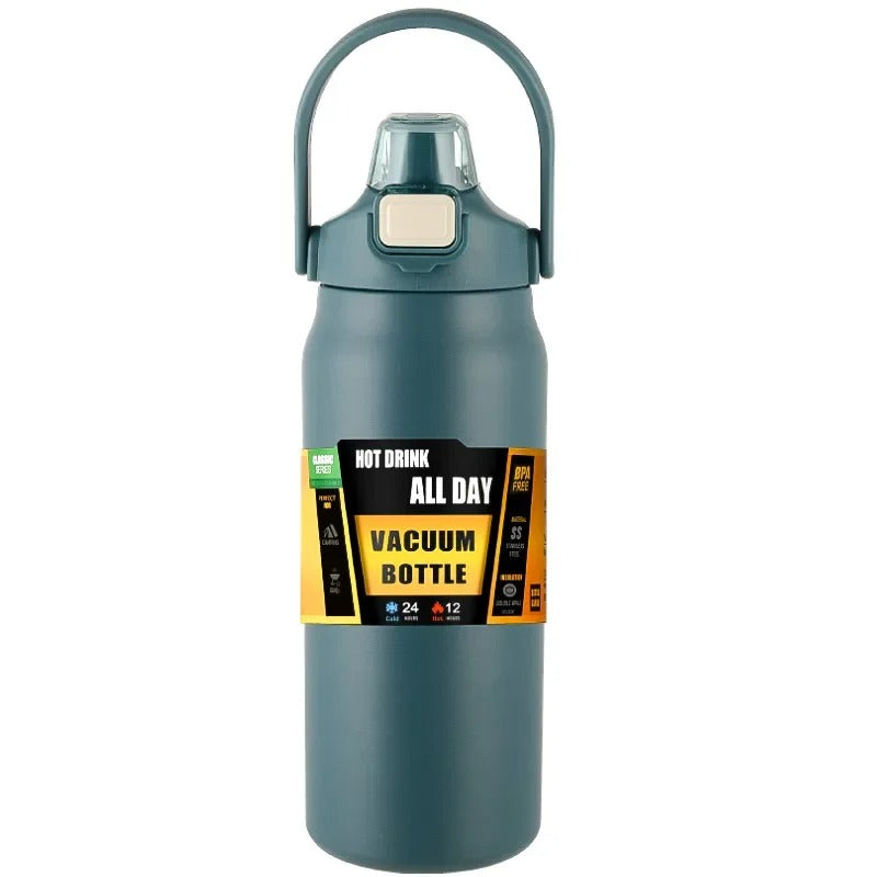 Classic Series Vacuum Bottle – 24H Cold & 12H Hot | BPA-Free Stainless Steel | White, Teal, Navy, Black, Olive