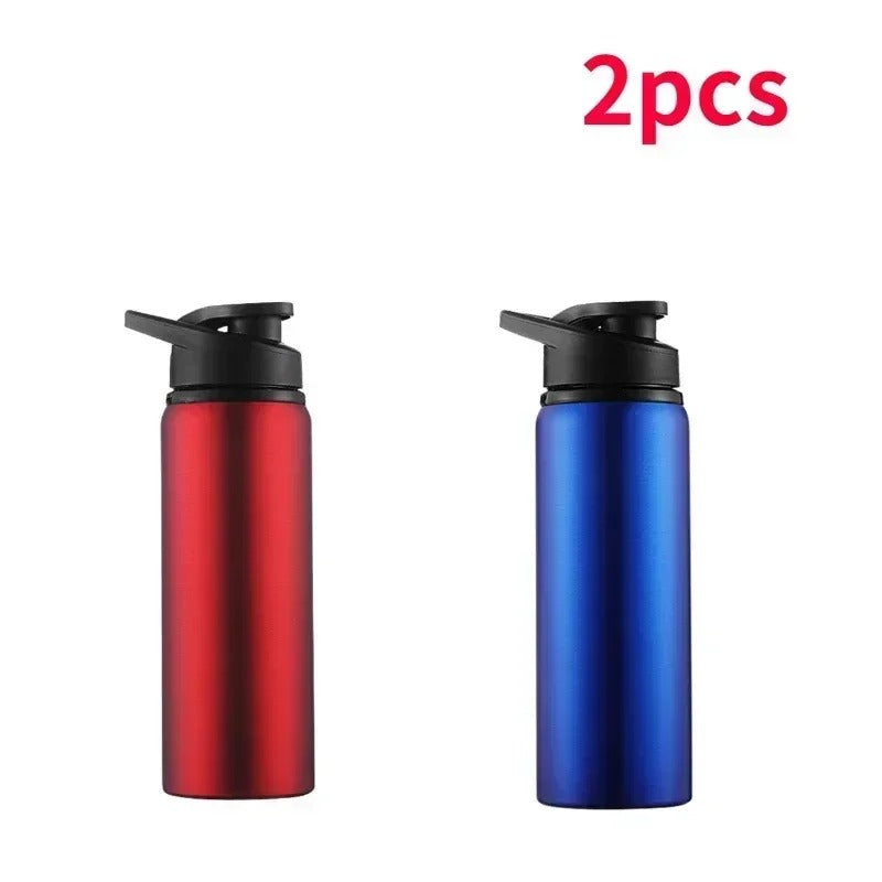 Stainless Steel Sports Water Bottle with Flip Cap – Leak-Proof | Black, Blue & Red