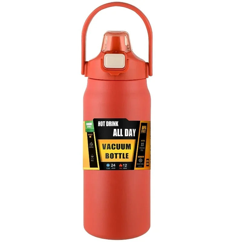 Classic Series Vacuum Bottle – 24H Cold & 12H Hot | BPA-Free Stainless Steel | White, Teal, Navy, Black, Olive