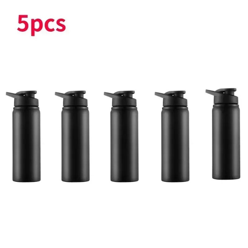 Stainless Steel Sports Water Bottle with Flip Cap – Leak-Proof | Black, Blue & Red