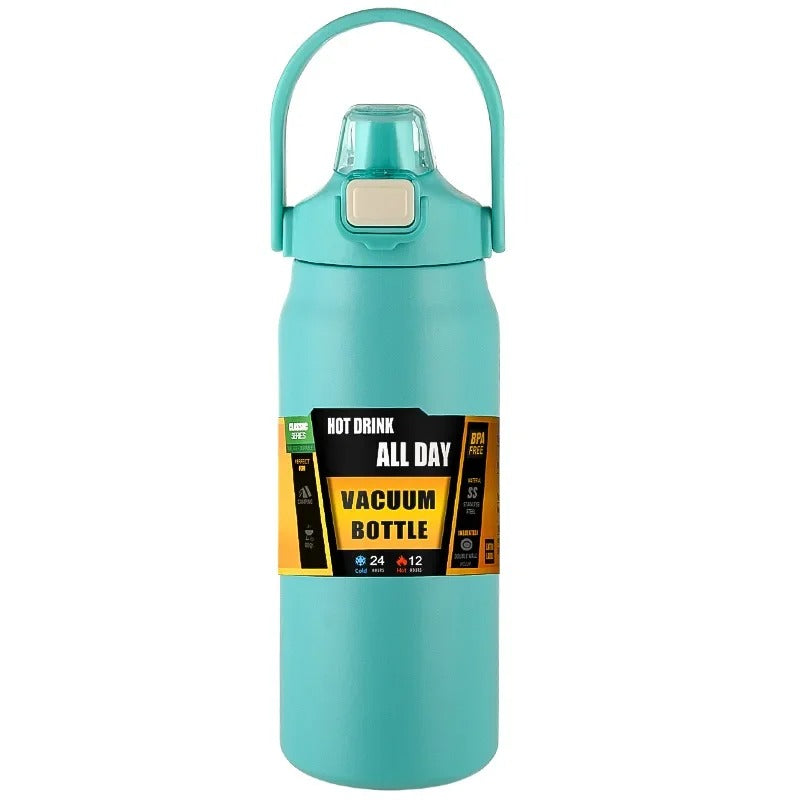 Classic Series Vacuum Bottle – 24H Cold & 12H Hot | BPA-Free Stainless Steel | White, Teal, Navy, Black, Olive
