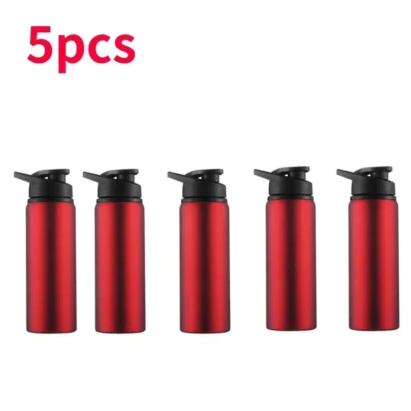 Stainless Steel Sports Water Bottle with Flip Cap – Leak-Proof | Black, Blue & Red