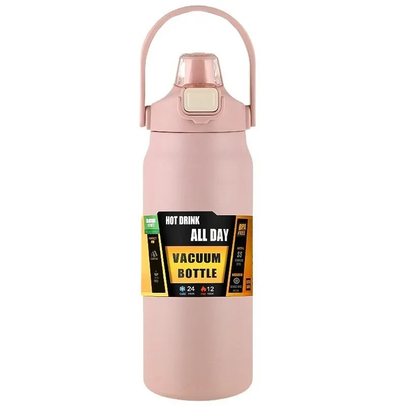Classic Series Vacuum Bottle – 24H Cold & 12H Hot | BPA-Free Stainless Steel | White, Teal, Navy, Black, Olive