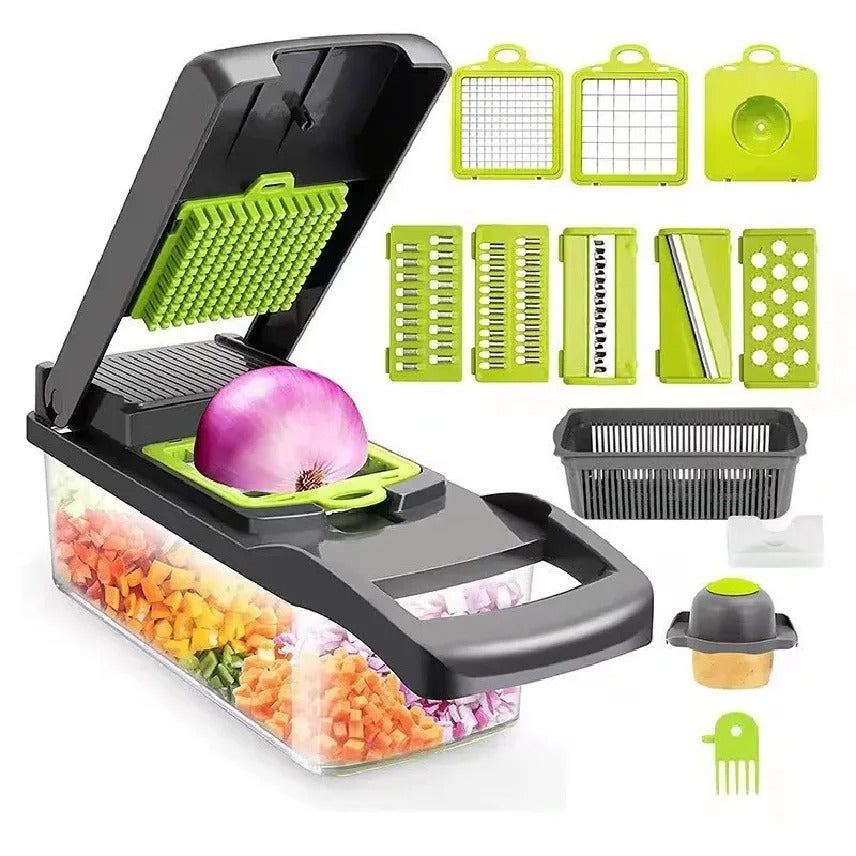 14-in-1 Multi-Function Vegetable Chopper & Dicer Set – Dicer, Slicer & Grater