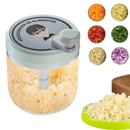 400ml Manual Hand-Crank Food Chopper – Garlic, Vegetables & More