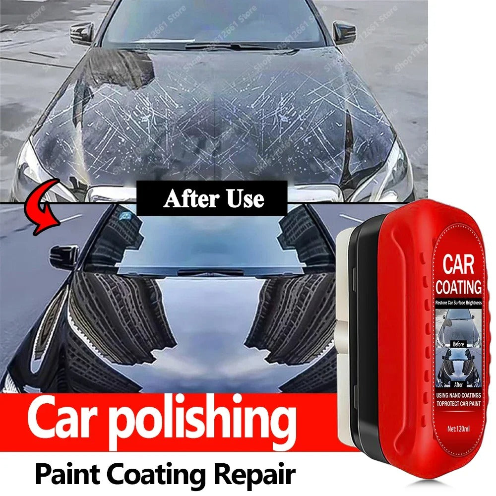 Car Coating Nano Polish – 120ml Scratch Repair & Paint Restoration | Built-in Applicator