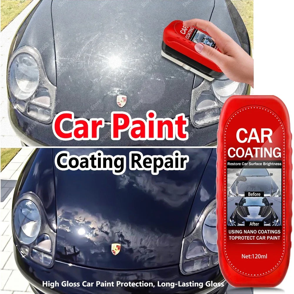 Car Coating Nano Polish – 120ml Scratch Repair & Paint Restoration | Built-in Applicator