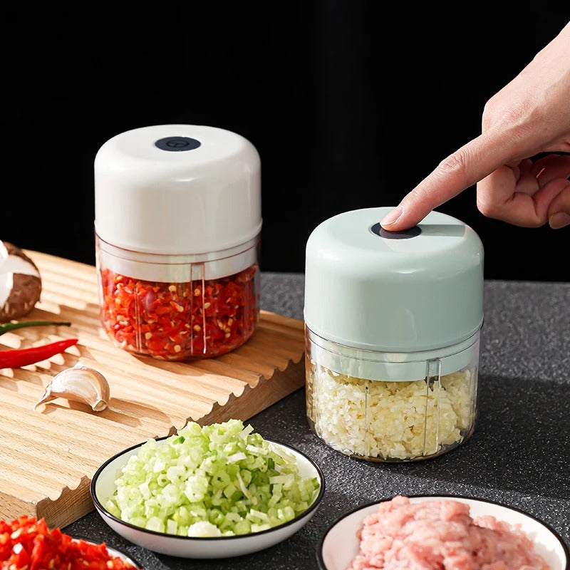 Mini Electric Garlic & Vegetable Chopper – USB Rechargeable