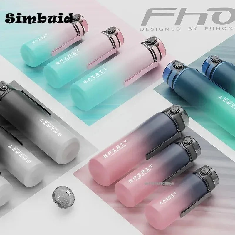 Simbuid Spirit Gradient Sports Water Bottle – BPA-Free, Leak-Proof | 500ml / 600ml / 750ml / 1000ml
