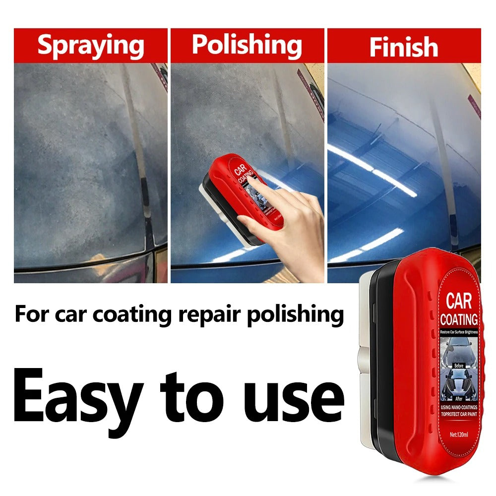 Car Coating Nano Polish – 120ml Scratch Repair & Paint Restoration | Built-in Applicator