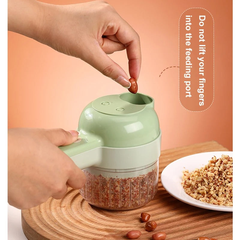 HIMOSKWA 4-in-1 Electric Food Chopper & Cleaning Set