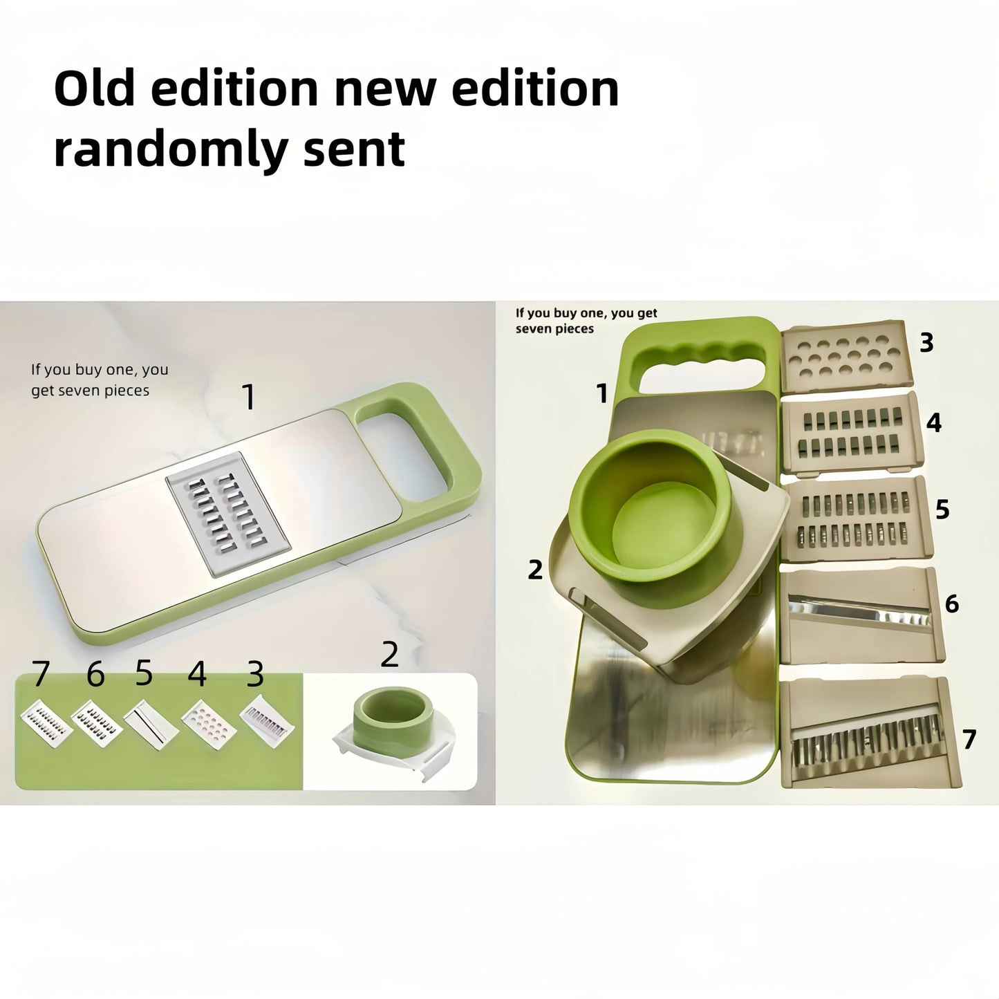 7-in-1 Mandoline Vegetable Slicer & Grater Set – Multi-Function Kitchen Tool