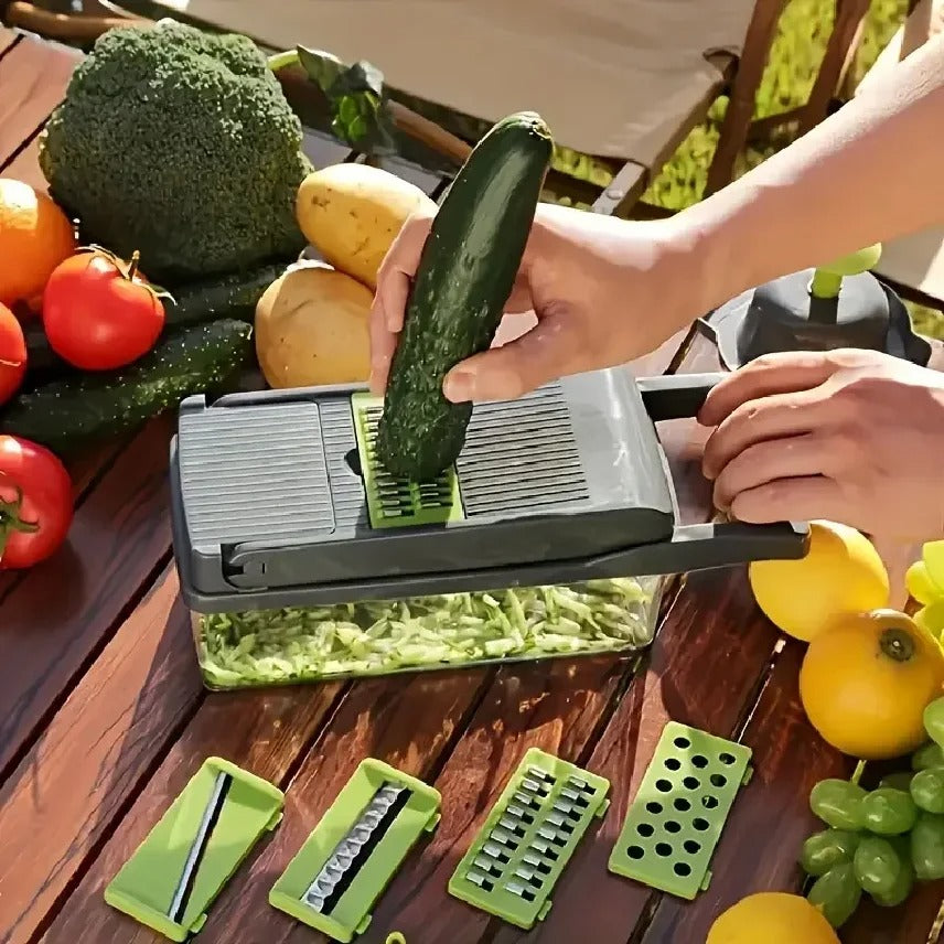 14-in-1 Multi-Function Vegetable Chopper & Dicer Set – Dicer, Slicer & Grater