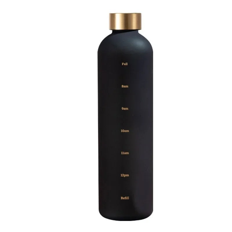 1000ml Tritan Motivational Water Bottle with Time Markers – Leak-Proof, BPA-Free