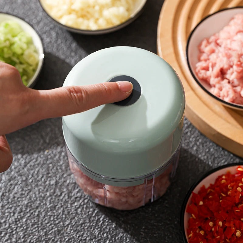 Mini Electric Garlic & Vegetable Chopper – USB Rechargeable