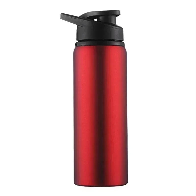 Stainless Steel Sports Water Bottle with Flip Cap – Leak-Proof | Black, Blue & Red